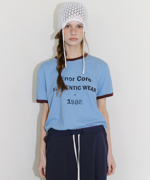 [CORE] VINTAGE RINGER T-SHIRT - BLUE