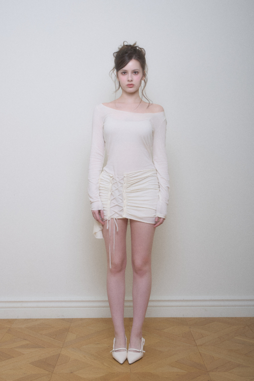VERA CORSET DRESS - CREAM
