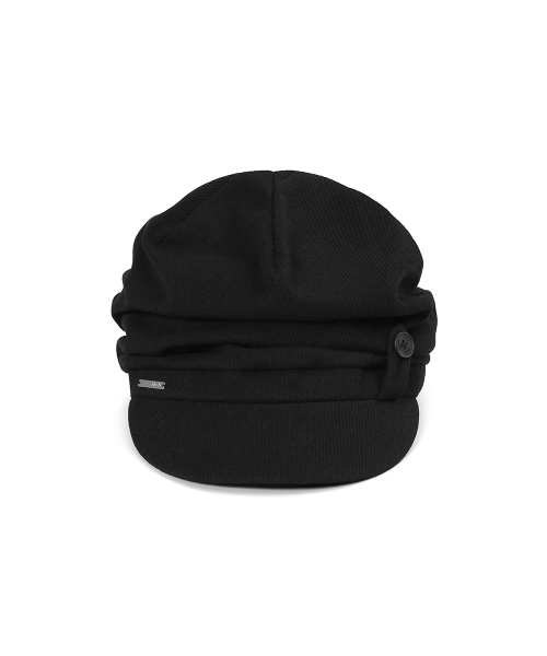 Tokyo shirring turban cap BLACK