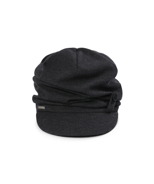 Tokyo shirring turban cap CHARCOAL