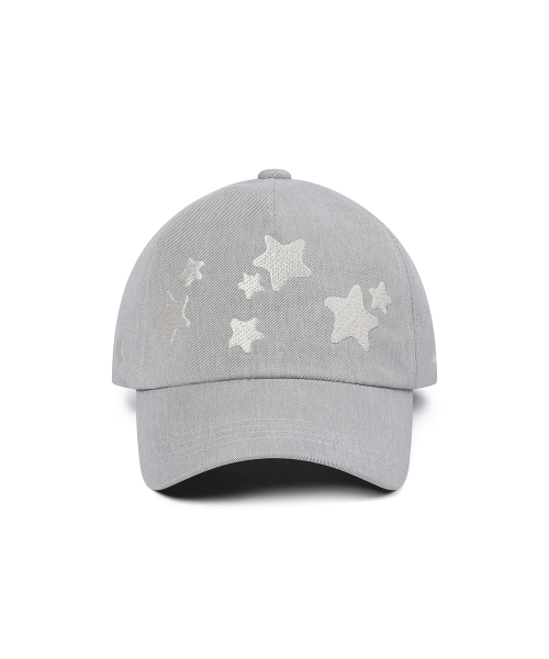 Midnight stars logo ball cap GREY