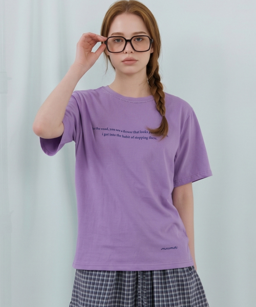 Nadle 나들 루즈핏 타이포 아트웍 티셔츠_3colors