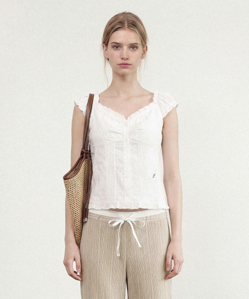 LILI CAP SLEEVE OFF SHOULDER BLOUSE (WHITE)