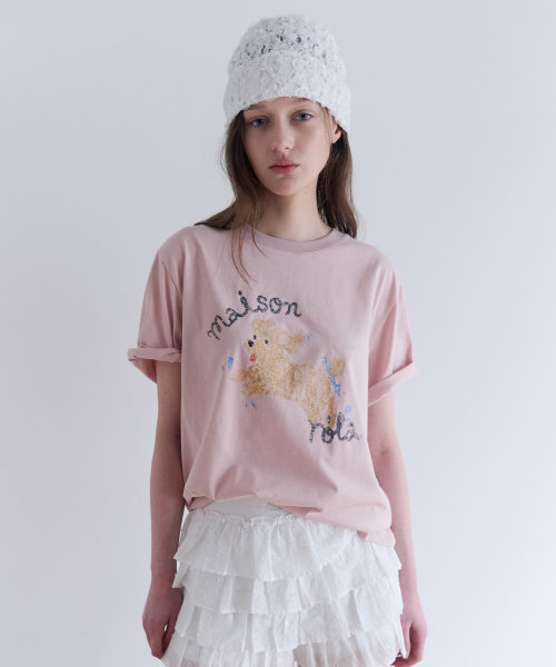 ROLA PUPPY FRIENDS T-SHIRT PINK