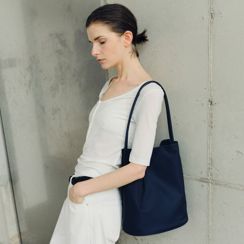 Large Mug shoulder bag Nylon Navy