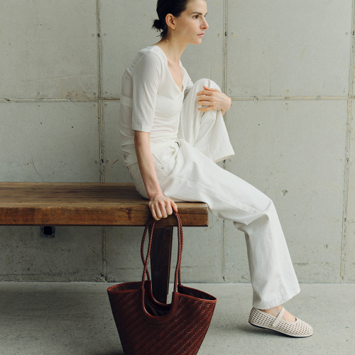 Large Loom shoulder bag Caramel