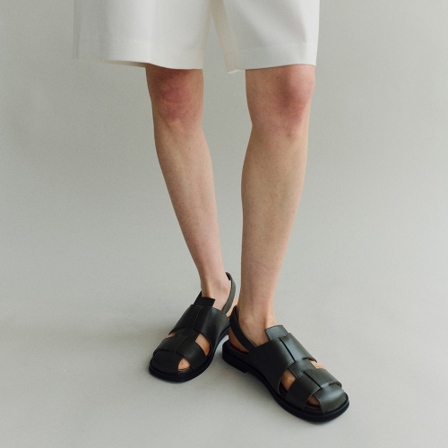 Puzzle sandals Loden green