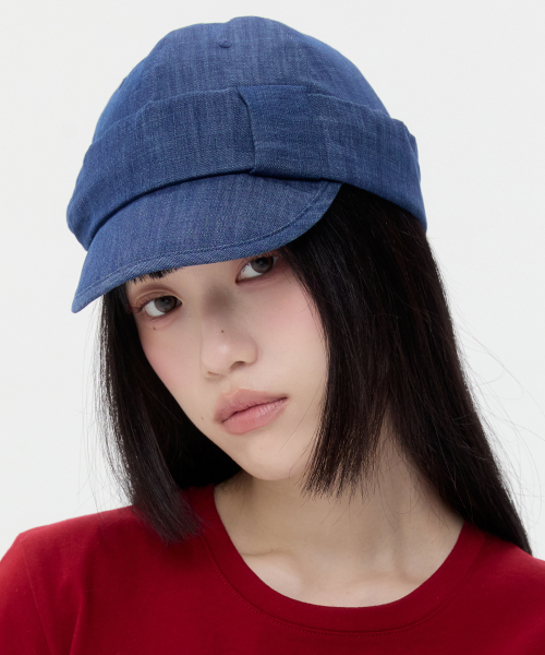 Denim Belted Cap [Blue]
