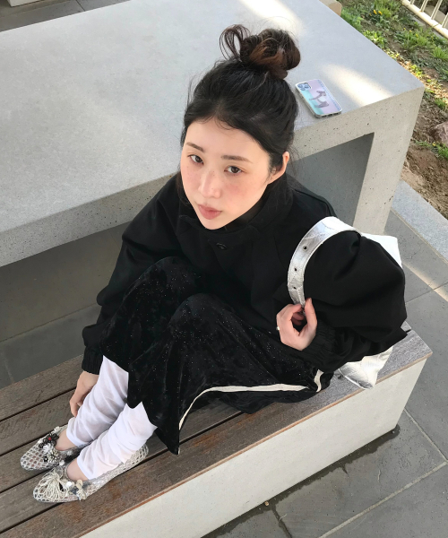 슈가 루즈 롱 레그워머_white