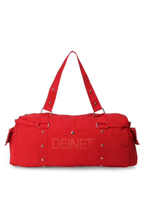 LOGO DUFFLE BAG IN RED