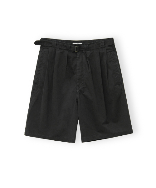 Belted Half Pants, Black