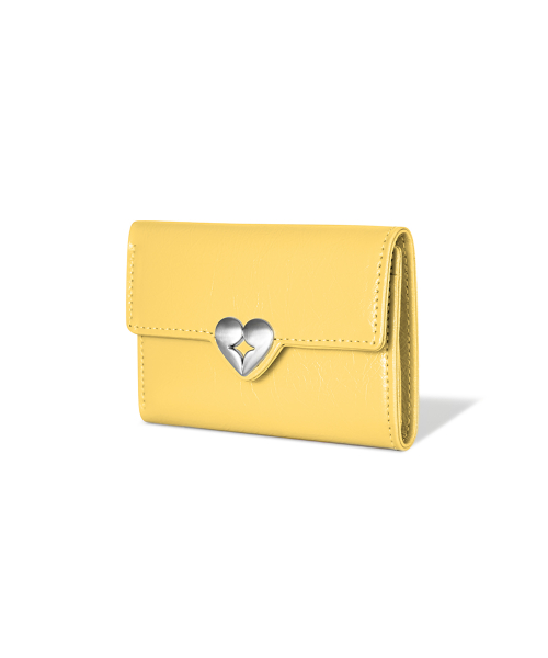 HEARTY FLAP WALLET - MARIGOLD