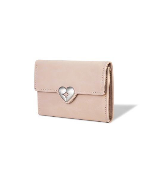 HEARTY FLAP WALLET - LEOPARD BLOSSOM