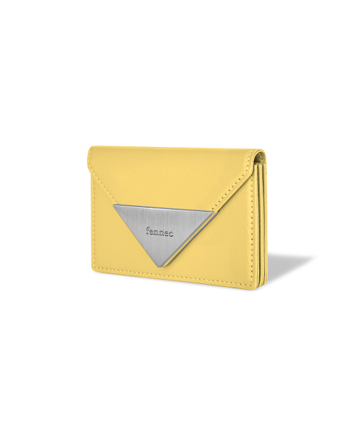 CRINKLE TRIANGLE ACCORDION POCKET - MARIGOLD