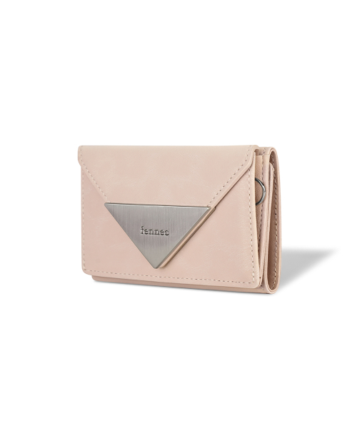 TRIANGLE TRIPLE WALLET - LEOPARD BLOSSOM