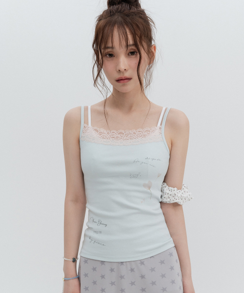 Flower lace sleeveless