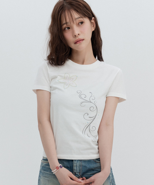 플라워 핫픽스 숏슬리브