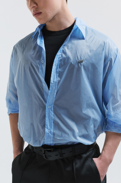 Transparent shirt - sky blue