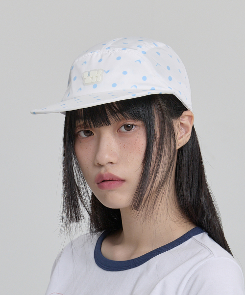 Dolphin Dot Duck Cap WHITE