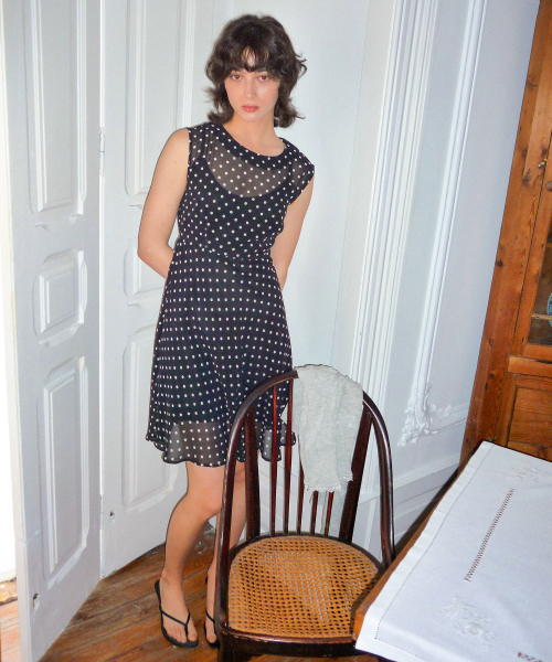 Moss Dress_Black Dot