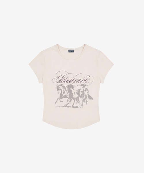 Vintage Horse Tee_Beige
