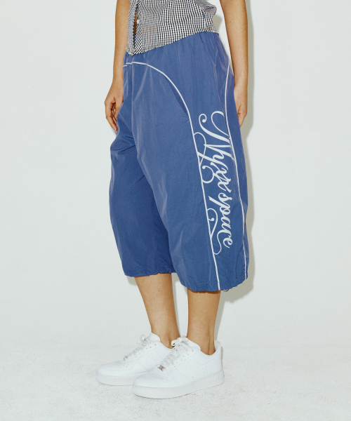 LINE HALF PANTS BLUE