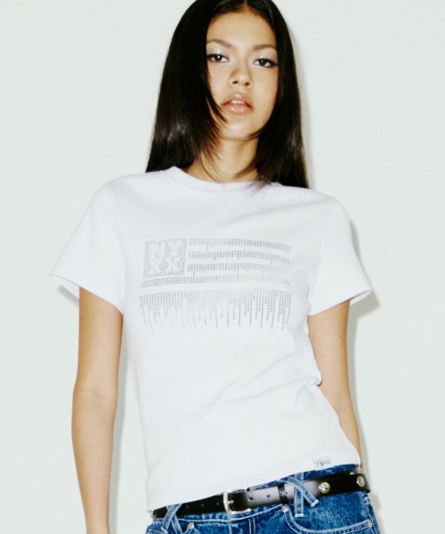 METAL NYX FLAG TEE WHITE