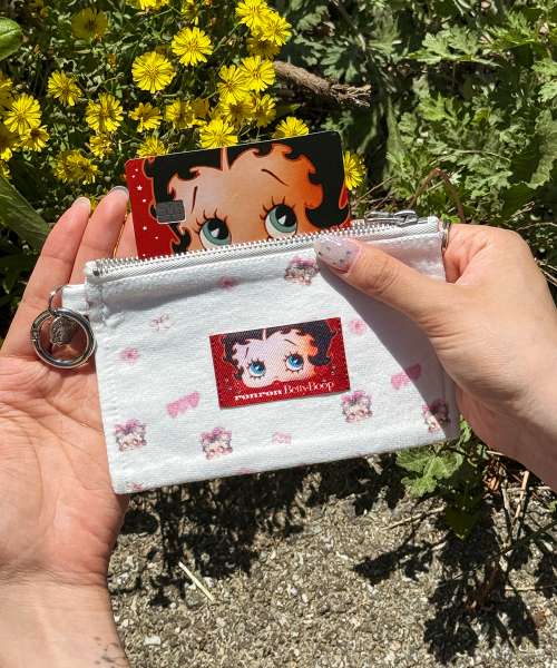 BETTY BOOP MINI POUCH KEYRING WHITE