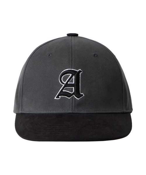 Slogan contrast cap - CHARCOAL