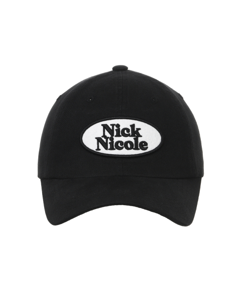 OVAL WAPPEN BALL CAP_BLACK