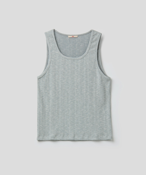 SQUARE CUT TANK (LIGHT GRAY)