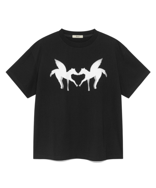 [YOON SOAP X DEINET] OVERSIZE T-SHIRT IN BLACK
