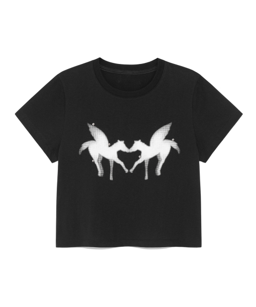[YOON SOAP X DEINET] SLIM T-SHIRT IN BLACK