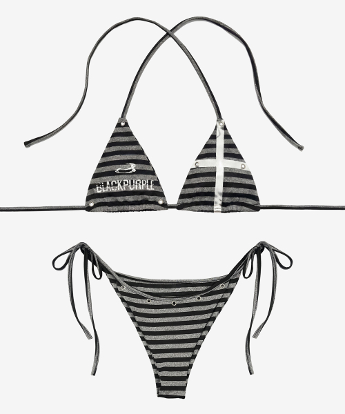 Offgrid Stripe Bikini_Gray