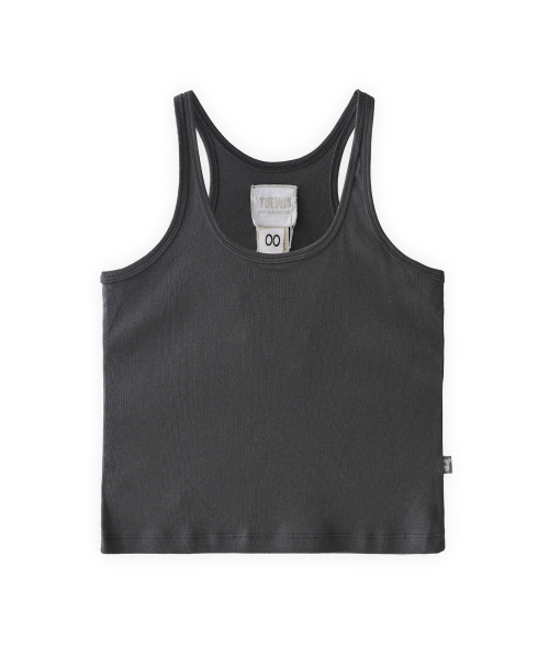 Jersey tank top in graphite