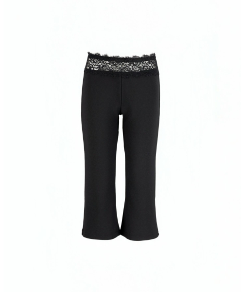 Lace High Waist Capri Pants