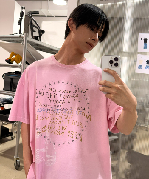 ROCKYSTAR VINTAGE OVERSIZED T-SHIRT / PINK