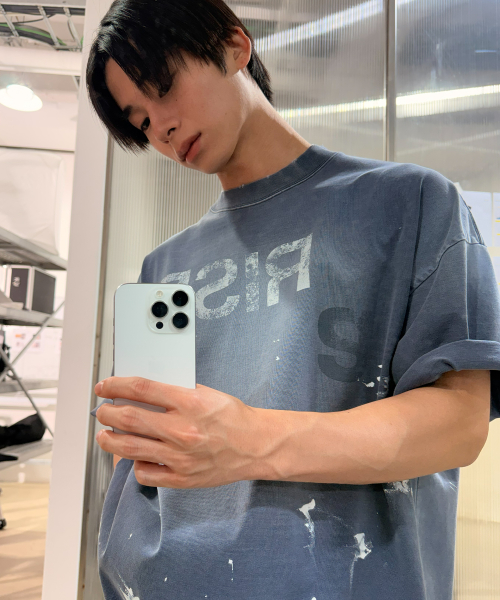 RISE VINTAGE OVERSIZED T-SHIRT / PURPLE