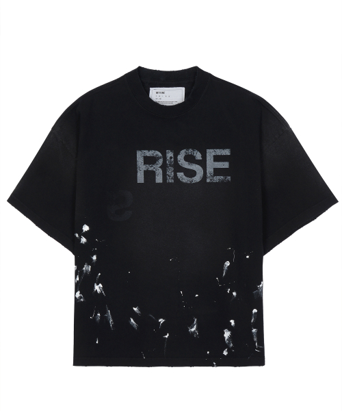 RISE VINTAGE OVERSIZED T-SHIRT / BLACK
