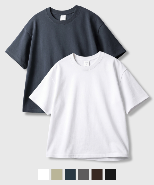 [2PACK] Mens Crop Silket Short Sleeve KJST2709