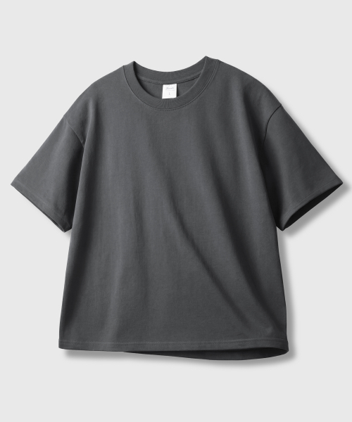 Mens Crop Silket Short Sleeve Darkgray KJST2709