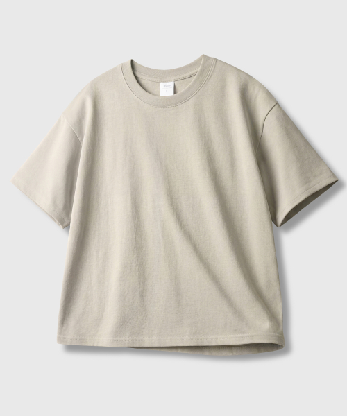 Mens Crop Silket Short Sleeve beige KJST2709