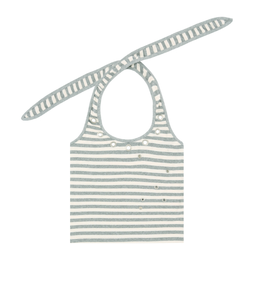 Striped Eyelet halterneck sleeveless (Gray)