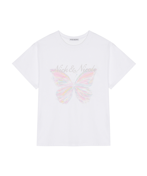 PASTEL BUTTERFLY GRAPHIC TOP_WHITE