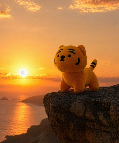 위풍당당 뚱랑이 인형 키링