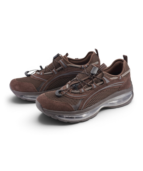 Songe Songe X Yase Offset Quick Racer AirSole Sneakers Mocha
