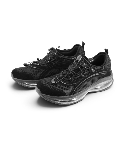 Songe Songe X Yase Offset Quick Racer Airsole Sneakers Black