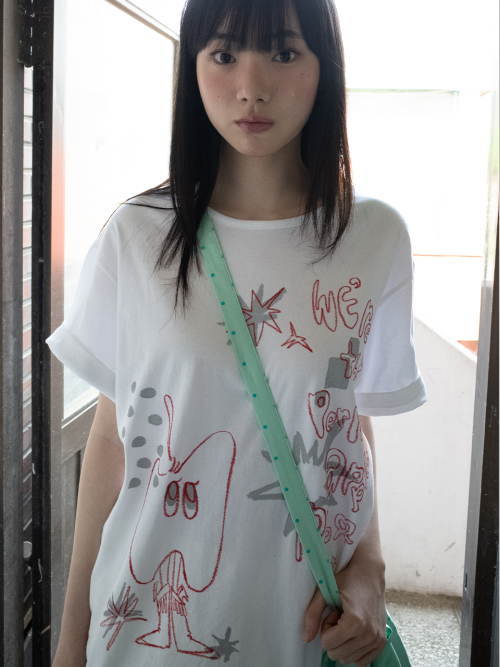 CRAYON FRUIT T-SHIRT (APPLE WHITE)
