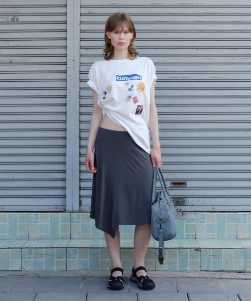 CITY MAGNET OVERFIT T-SHIRT, WHITE