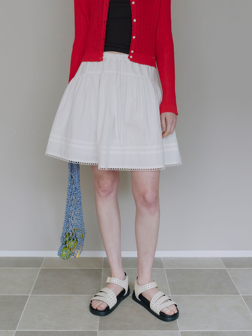 Pintuck Banding Mini Skirt MU2634SK309M